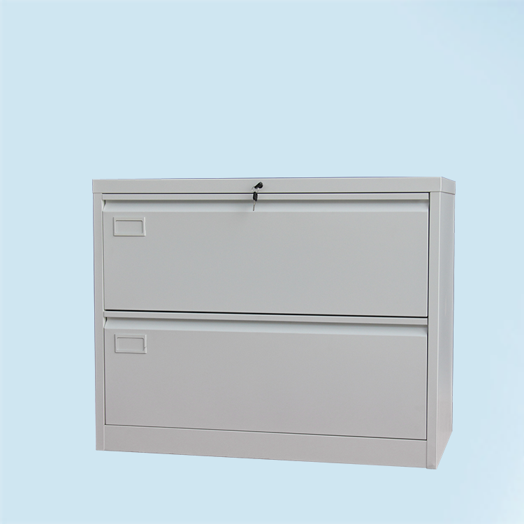 Lateral drawer filing cabinet