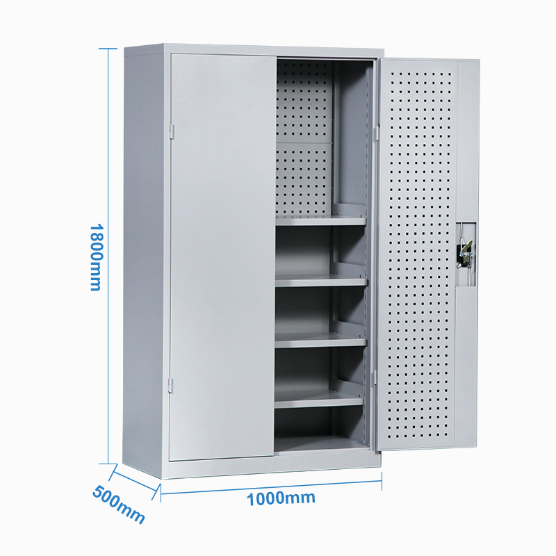 Durable double door steel cabinet garage tool cabinets storage professional workshop metal heavy tool cabinet