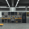 High Quality Tool Cabinet Workbench Combined Metal Tool Cabinet with Drawers for Garage and Workshop