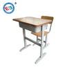 Factory price kids adjustable learning table and chair modern school student single desk and chair 