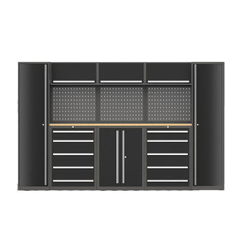 High Quality Tool Cabinet Workbench Combined Metal Tool Cabinet with Drawers for Garage and Workshop