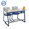 hot sale school desk and chair double seat
