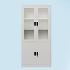 Office furniture metal storage file cupboard/cabinet 2 glass door steel filing cabinet