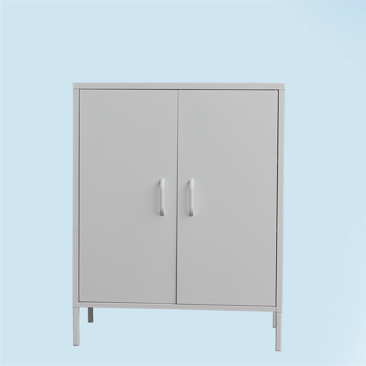 Metal filing cabinet with legs