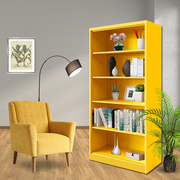  Buy Portable metal and steel bookcase living room furniture doorless