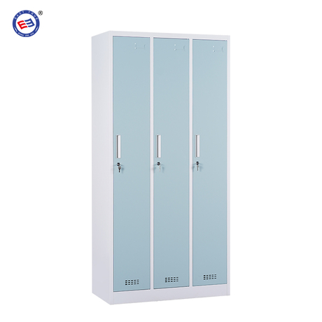 Steel 3 door locker cabinet