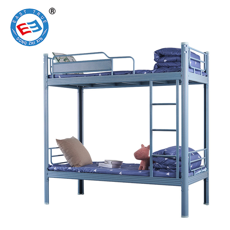 Modern design steel adult bed military dormitory metal bunk bed iron school student double bunk bed