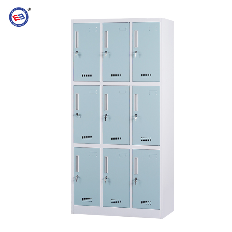 Steel 9 door locker cabinet