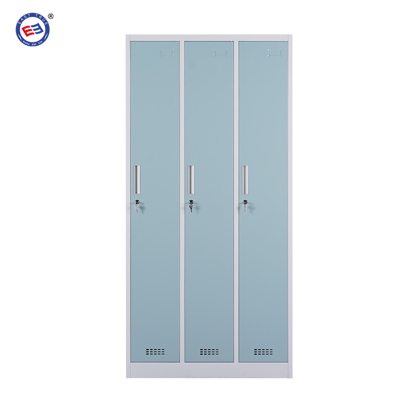 Steel 3 door locker cabinet